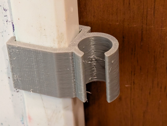 Replacement clip, installed