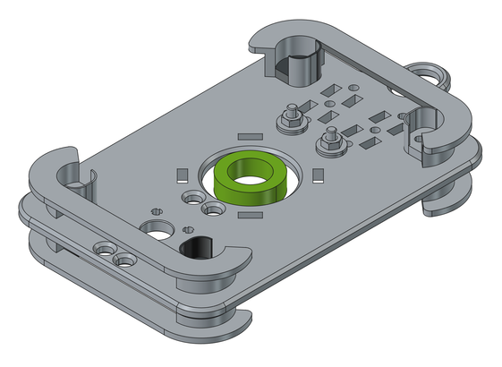 Screen capture of FreeCAD design for a new wire antenna winder